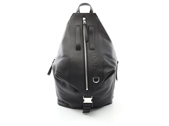 Loewe Convertible Rucksack Backpack Bag Black Leather  ref.2170651
