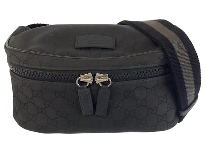 Gucci Black GG Canvas Sling Bag Cloth  ref.2170675