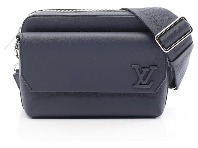 Louis Vuitton Aerogram Fastline Messenger Bag M22611 Blue Leather  ref.2170745