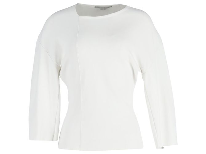 Stella Mc Cartney Camiseta de cuello redondo Stella McCartney en algodón blanco Crudo