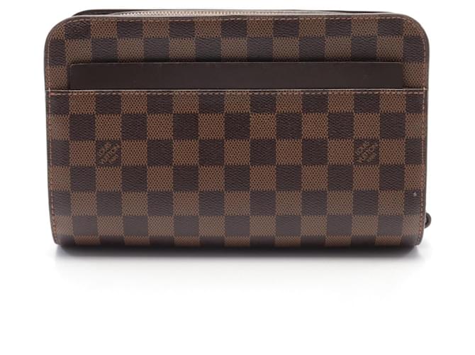 Louis Vuitton Damier Saint Louis 2way Clutch Bag N51993 Brown Cloth  ref.2170962