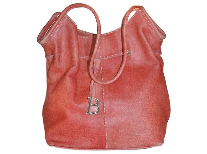 Blumarine Lederhandtasche Rot