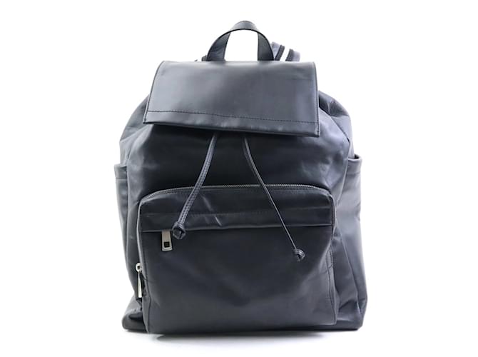 BALLY Black Leather Backpack for Men  ref.2171283
