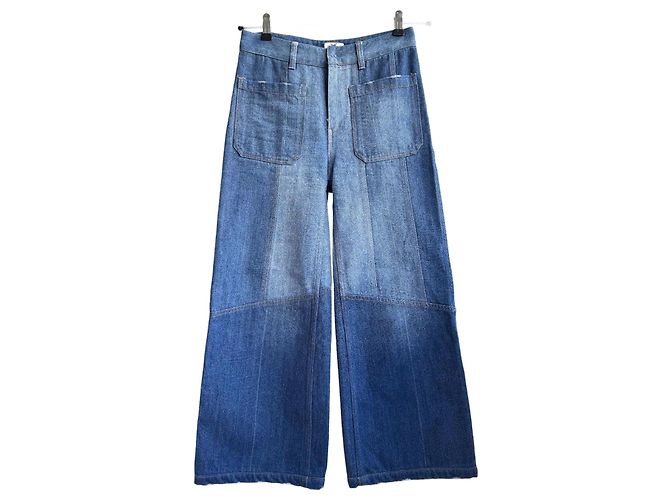 Jeans bootcut Christian Dior azul de algodón