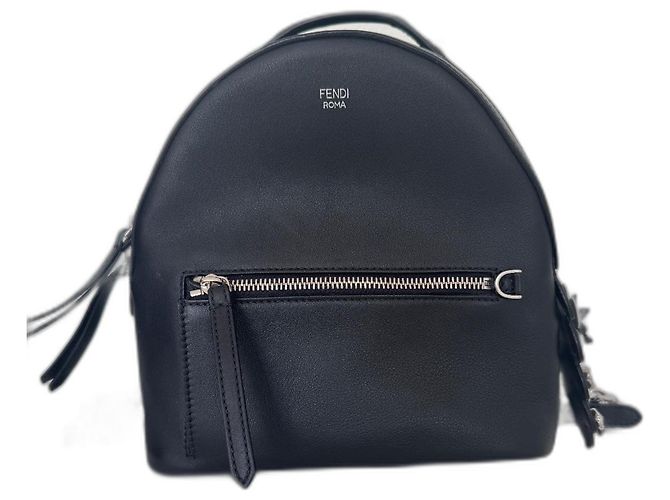 Fendi By the Way Backpack Black Lambskin