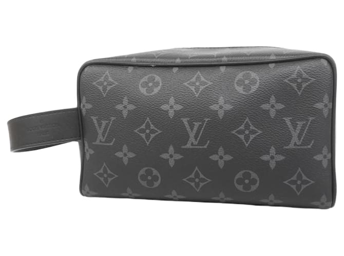 Louis Vuitton Monogram Eclipse Clutch Bag Brown Black  ref.2171389