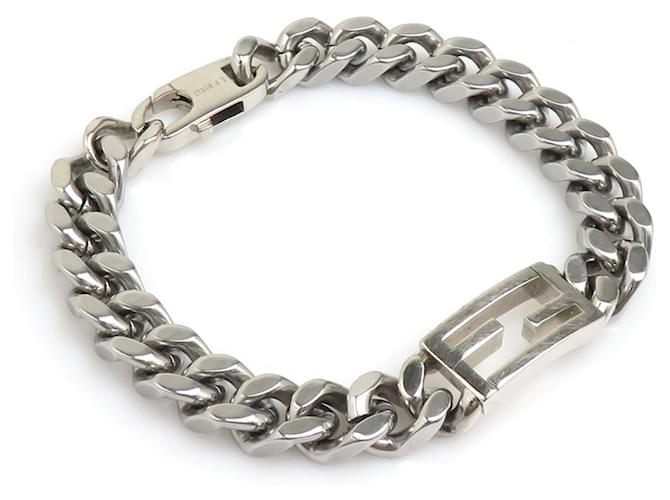 Fendi Silver Charm Bracelet Silvery Metal  ref.2171555
