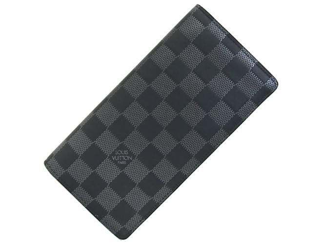 Louis Vuitton Bi-fold Long Wallet Damier ebene Cloth  ref.2171560