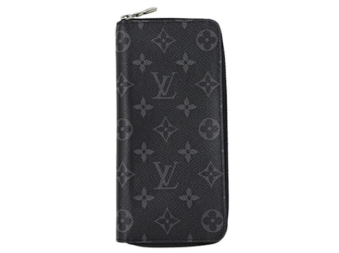 Louis Vuitton Monogram Eclipse Long Wallet Black Cloth  ref.2171746
