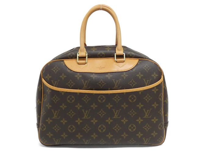 Louis Vuitton Monogram Bowling Vanity Handtasche Braun Monogramm