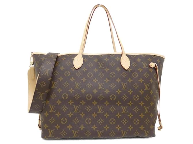 Louis Vuitton Monogram Neverfull Inside Out GM Handbag Brown Cloth  ref.2172371