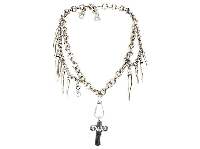 Ensemble de collier Fangs de Dolce & Gabbana Argenté