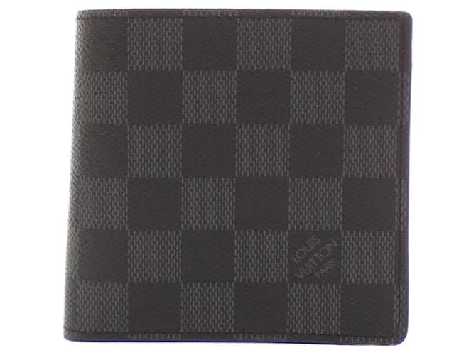 Louis Vuitton Damier Graphite Portefeuille Marco N62664 Wallet Damier ebene Cloth  ref.2172817