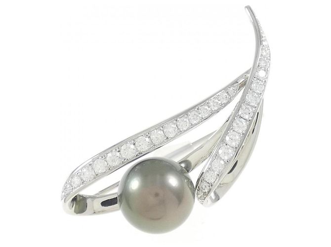 Spilla in perla nera Mikimoto