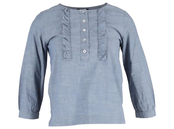 Apc Blusa Cleo A.P.C. in cotone blu Blu chiaro