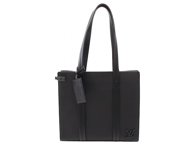 Louis Vuitton Aerogram Takeoff Tote Bag M57308 Black Leather  ref.2173076