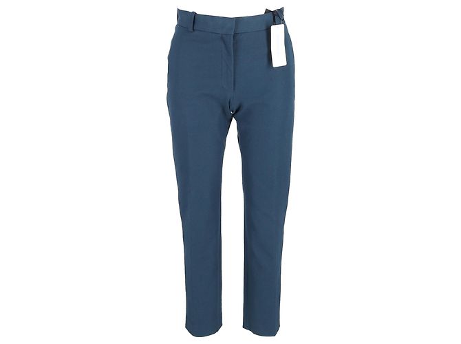 Joseph Eliston Gabardine Stretch-Hose aus blauer Viskose