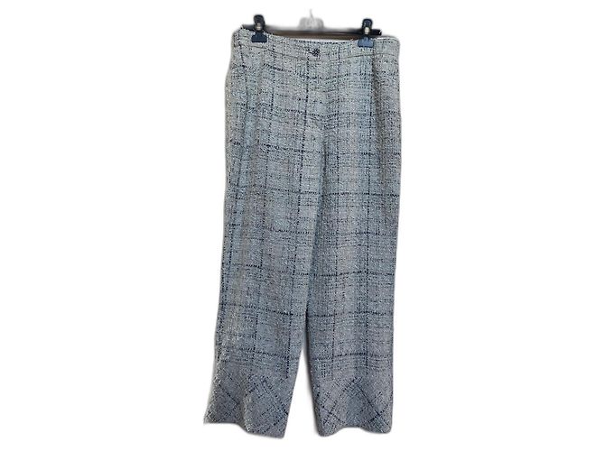 Pantalón Chanel Gris Azul marino