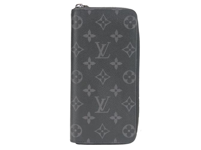 Louis Vuitton Monogram Eclipse Long Wallet Brown Black Cloth  ref.2174136