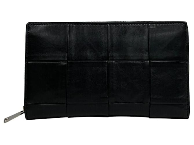 Bottega Veneta Black Leather Long Wallet  ref.2174312