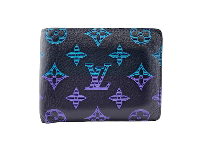 Louis Vuitton Bi-Fold Wallet Blue Navy blue Leather  ref.2174328