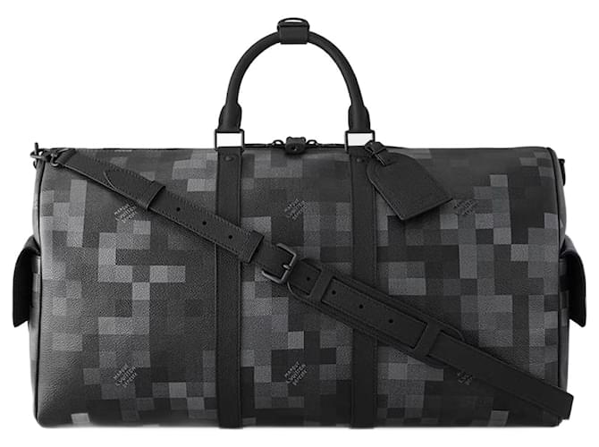 Abbesses Louis Vuitton LV keepall damouflage new Grey Cloth  ref.2174357