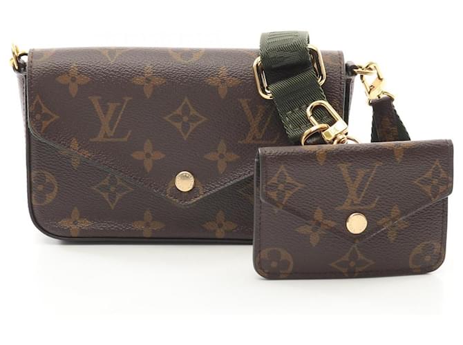 Louis Vuitton Monogram Multi Pochette Felicie Shoulder Bag M80091 Brown Cloth  ref.2174621