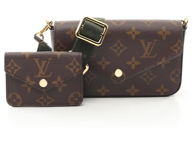 Louis Vuitton Monogram Multi Pochette Felicie Shoulder Bag M80091 Brown Cloth  ref.2174627