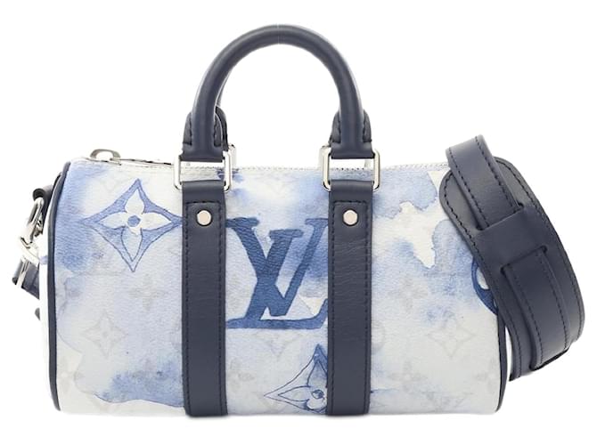 Louis Vuitton Monogram Watercolor Keepall XS Handbag M45761 White Cloth  ref.2174634