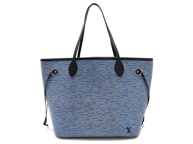 Louis Vuitton Epi Neverfull MM 2way Bag Blue M51053 Leather  ref.2174645