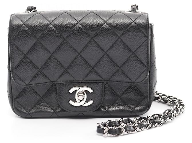 Chanel Leather Mini Matelasse Shoulder Bag A35200 Black  ref.2174693