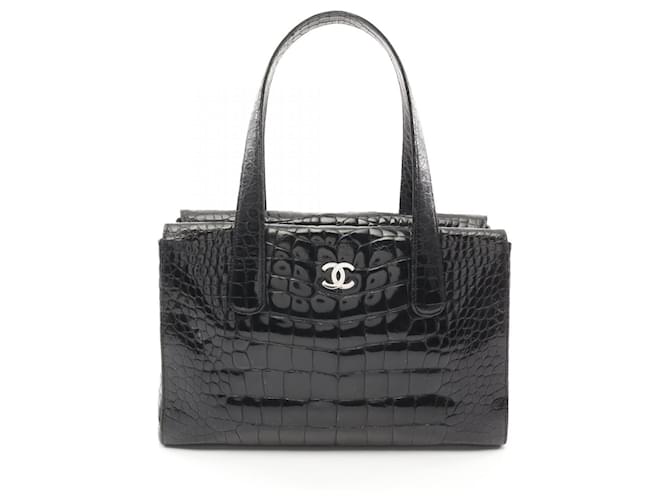 Chanel Exotic Leather Coco Mark Tote Bag 11498820 Black  ref.2174696