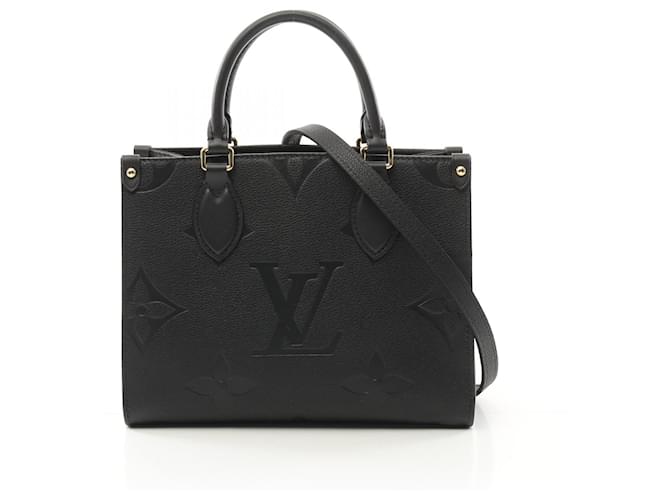 Louis Vuitton Monogram Empreinte Onthego PM Handbag M45653 Black Leather  ref.2174697