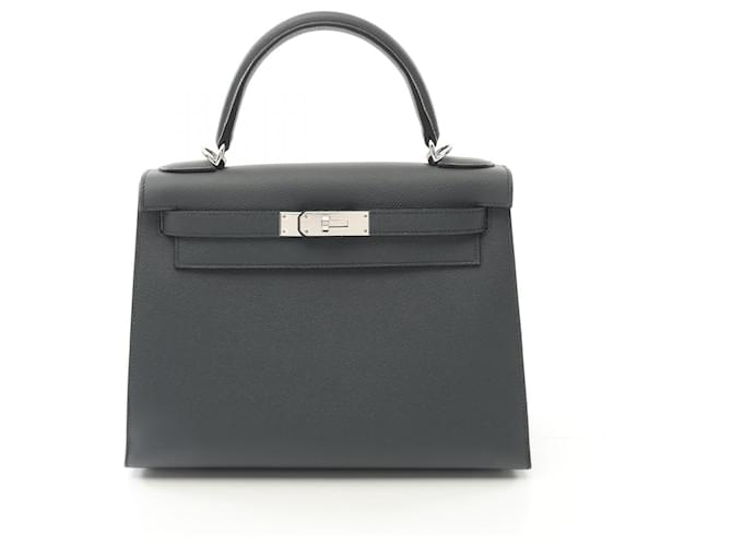 Hermès Hermes Vau Epsom Kelly 2way Bag 28 Stamp W (2024) Grey Leather  ref.2174699
