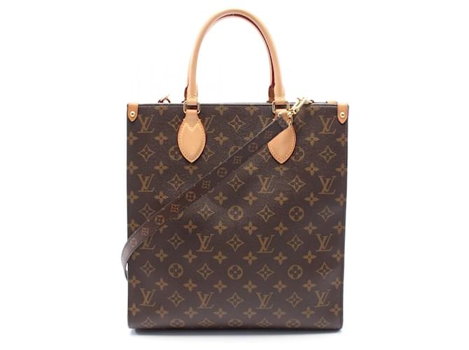 Louis Vuitton Monogram Sac Plat PM 2way Bag M46263 Brown Cloth  ref.2174705