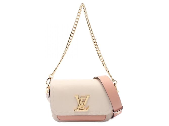 Louis Vuitton Leather Lockme Tender 2way Bag M59733 White  ref.2174707