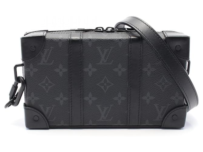 Louis Vuitton Monogram Eclipse Soft Trunk Wallet 2way Shoulder Bag M69838 Black Cloth  ref.2174708