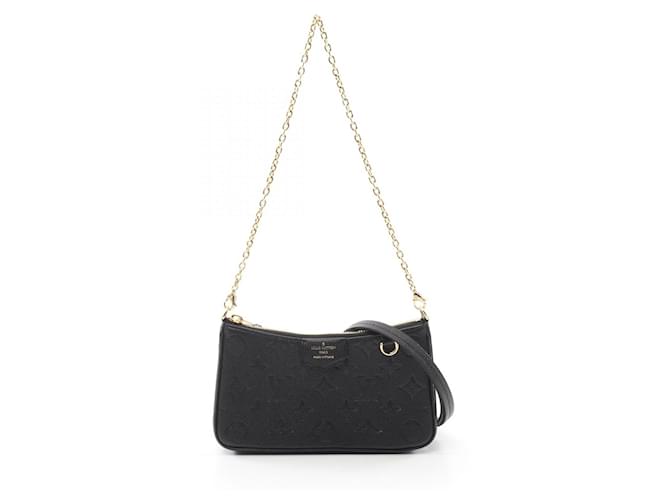 Louis Vuitton Monogram Empreinte Easy Pouch Shoulder Bag M80349 Black Leather  ref.2174712
