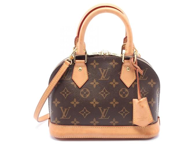 Louis Vuitton Monogram Alma BB Handbag M53152 Brown Cloth  ref.2174726