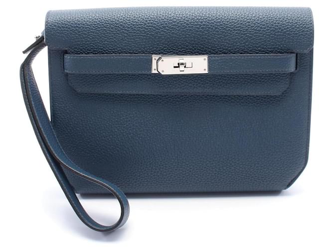 Hermès Hermes Taurillon Clemence Kelly Depeche 25 2way bag ZCT234PZ Stamp Z (2021) Green Leather  ref.2174729