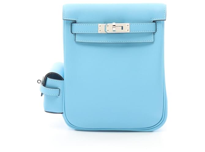 Hermès Hermes Swift Kelly Jump Backpack WAP143SY Stamp W (2024) Blue Leather  ref.2174754