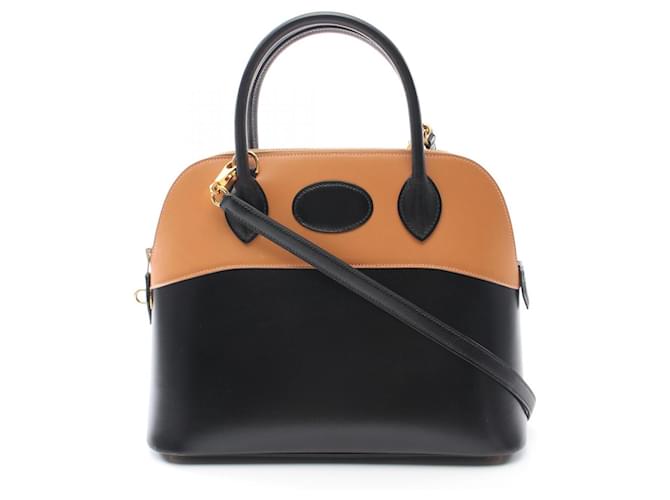 Hermès Hermes Box Calf Bolide 31 2way bag □G Stamp (2003) Black Leather  ref.2174792