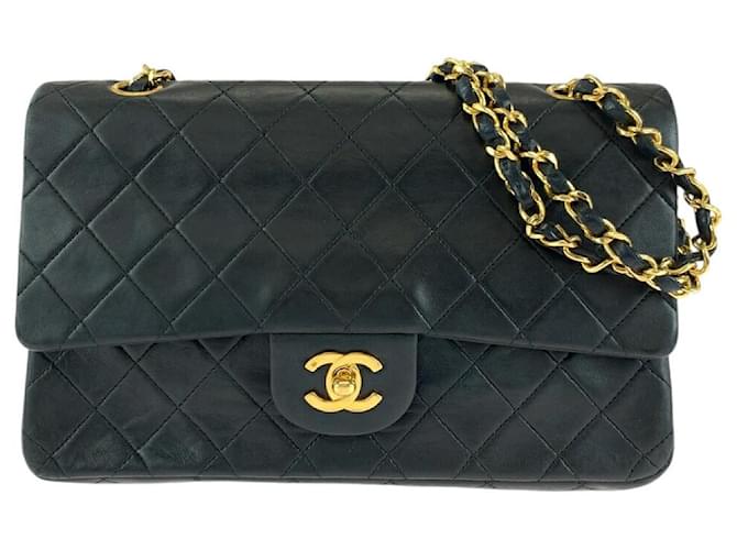 Chanel Lambskin Matelasse 2way Bag Coco Mark Turn Lock Black Leather  ref.2174823