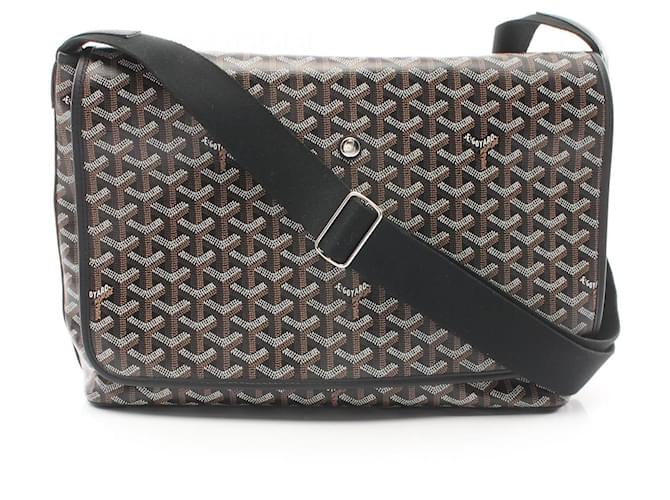 Goyard PVC Coated Canvas Capetian MM Shoulder Bag CAPETIMMLTY Black Cloth  ref.2174838