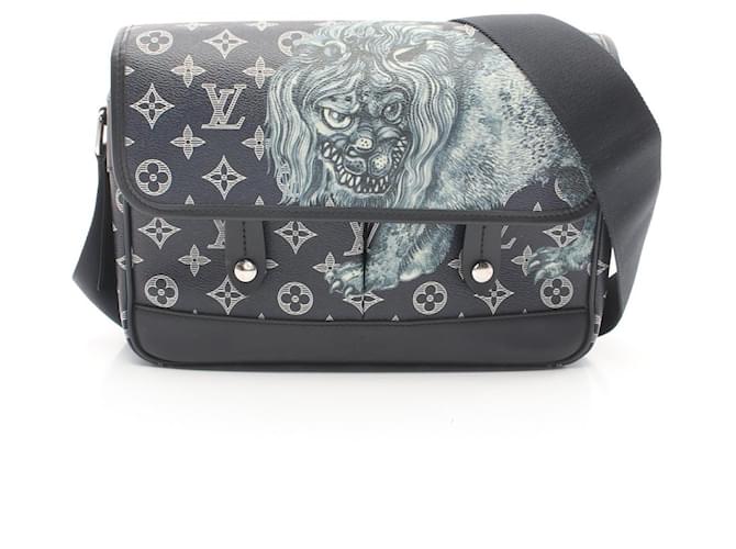 Louis Vuitton Monogram Messenger PM Shoulder Bag M54248 Blue Cloth  ref.2174841