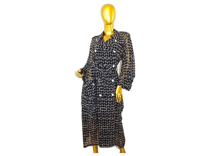High * SOMMERMANTEL * TRENCHCOAT * Gr. L * Absolut neu * Schwarz