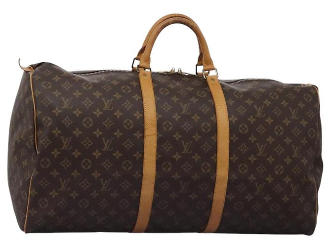 LOUIS VUITTON Monogram Keepall 60 Boston Tasche M41422 LV Auth KD439 Monogramm