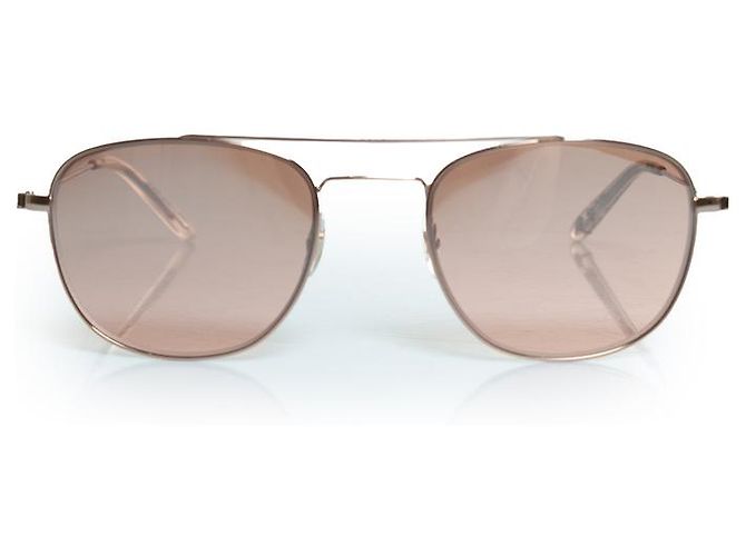 Gafas de sol espejo RGNU Club House de Garrett Leight Rosa