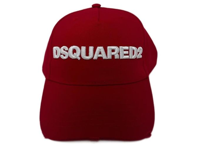 Gorra de béisbol roja con logo Dsquared2 Blanco