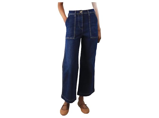 Autre Marque Blue cropped jeans - size UK 8 Cotton  ref.2175597